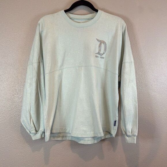 Disney Spirit Jersey  Sparkley Disneyland Long Sleeve Top Small - Picture 1 of 5
